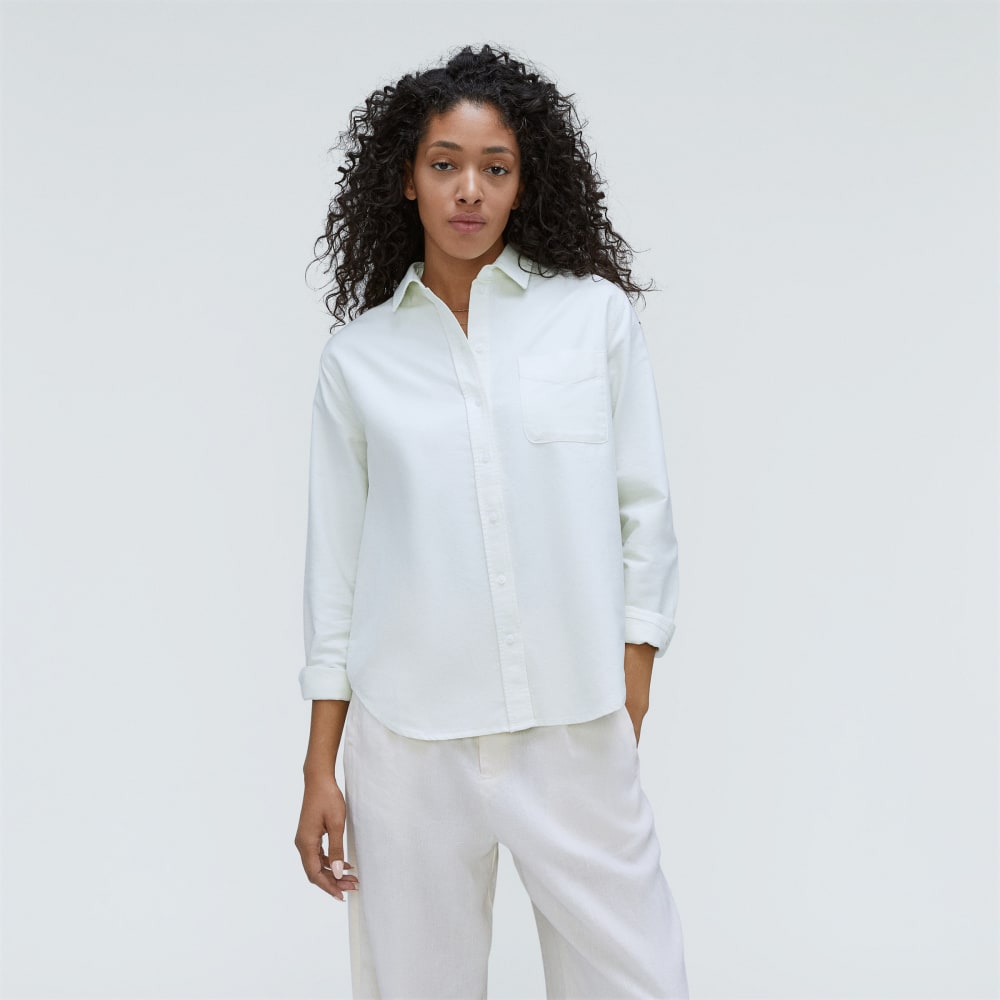 The Must-Have Oxford Shirt in Seafoam Green — front view