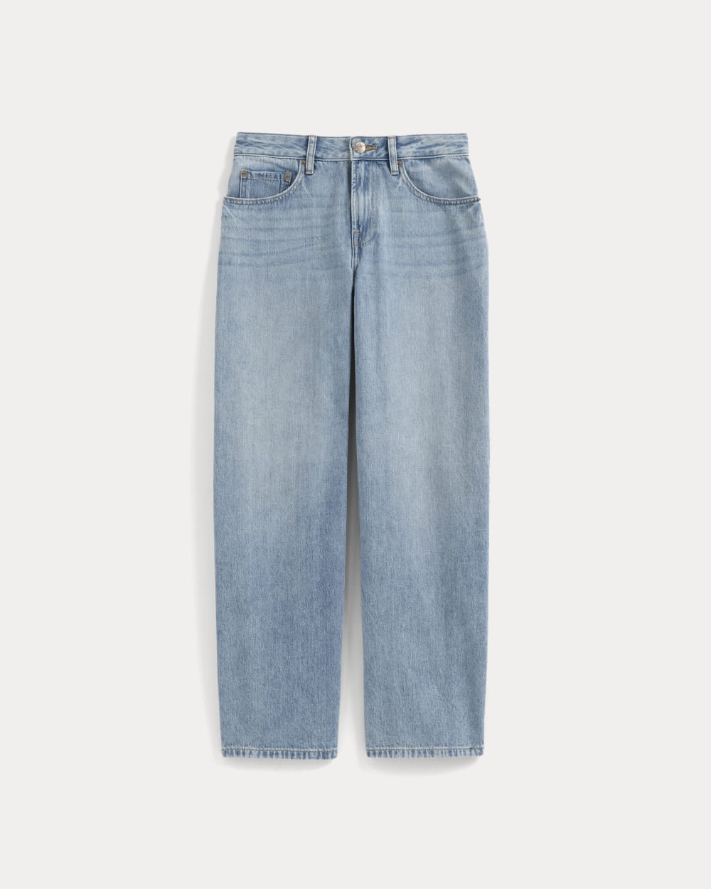 Loose Curve Jean in Light Indigo — alternate view