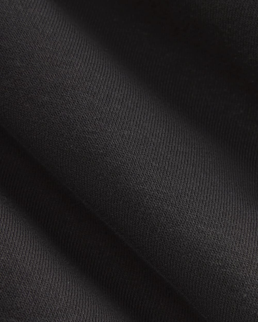 Luxe Fleece Barrel Sweatpant in Black — detail view
