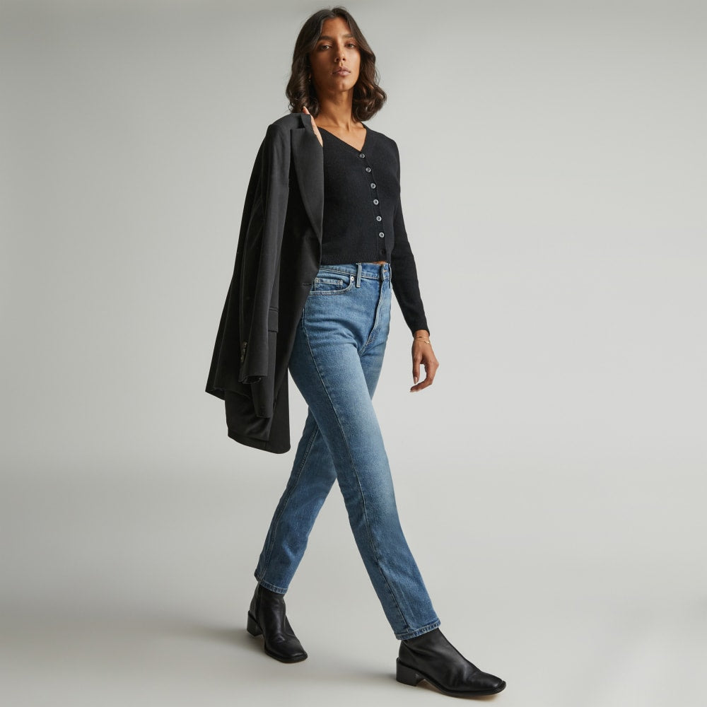 The Original Cheeky® Jean in Worn-In Mid Blue — detail view