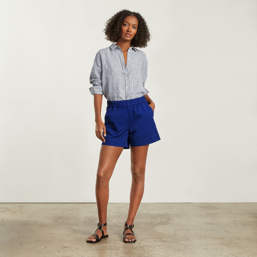 The Easy Short in Cobalt — detail view