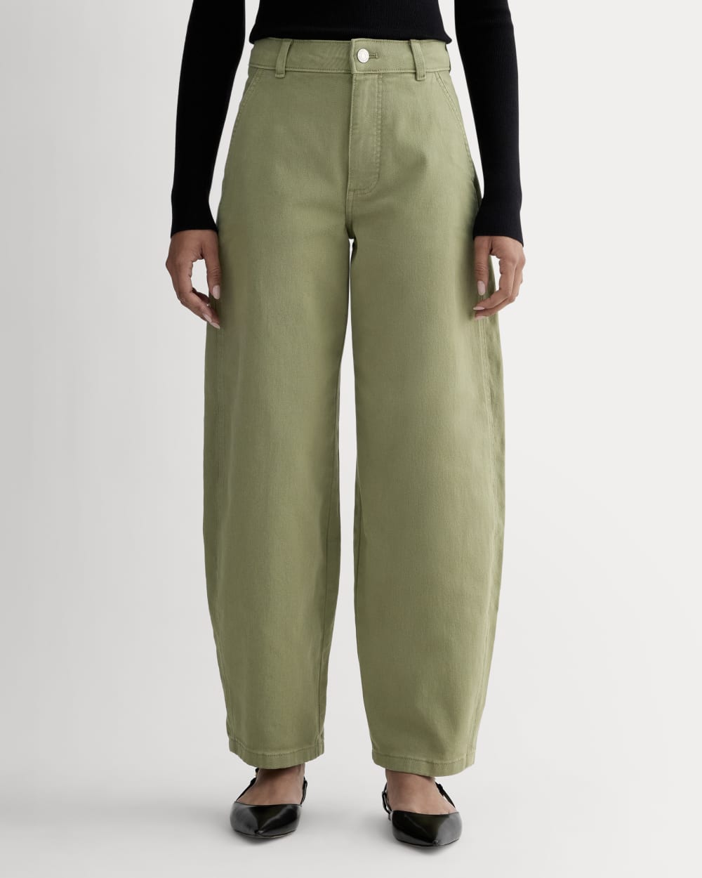 The Utility Curve Pant in Sagebrush — detail view
