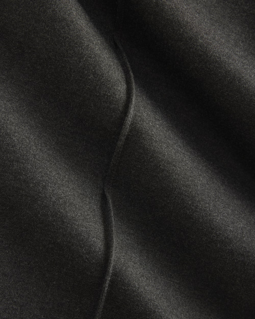 Ponte Wide-Leg Trouser in Heathered Soot — detail view