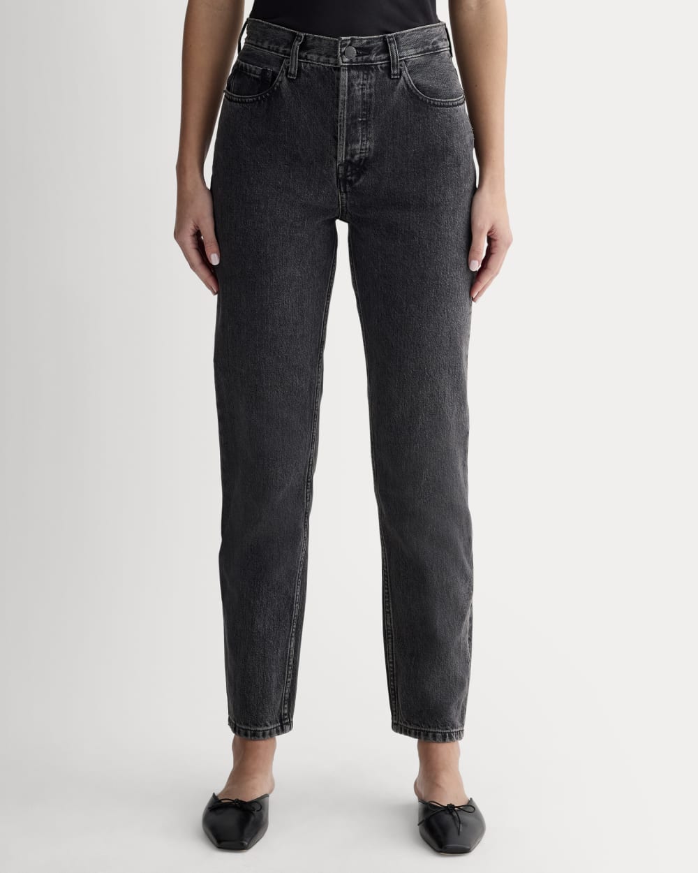 The ’90s Cheeky® Jean in Washed Black — detail view
