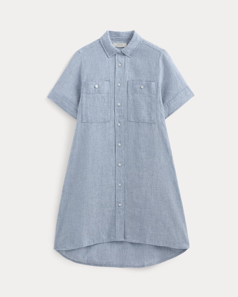 The Daytripper Dress in Linen in Chambray — alternate view