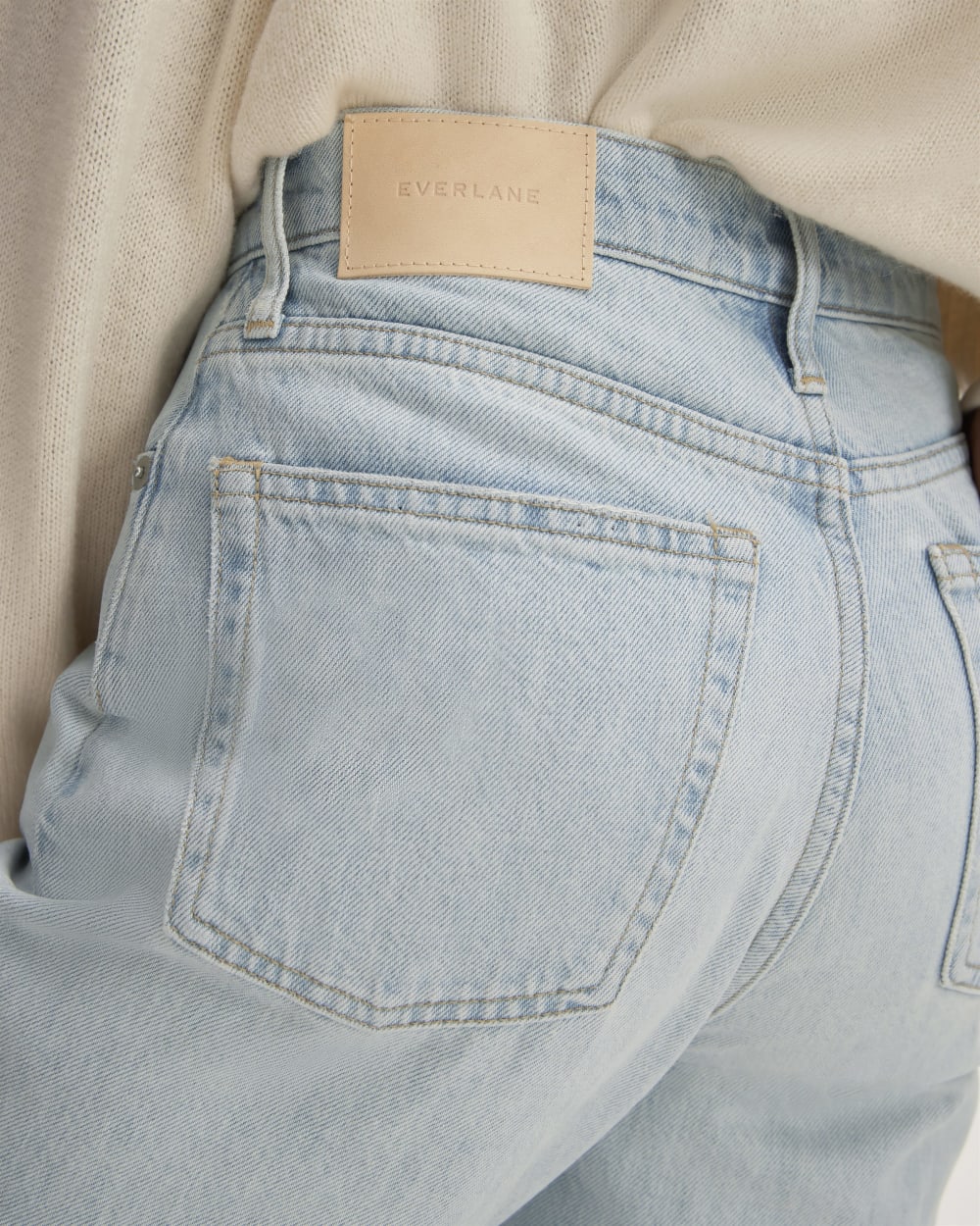 The ’90s Cheeky® Mended Jean in Patched Indigo — detail view