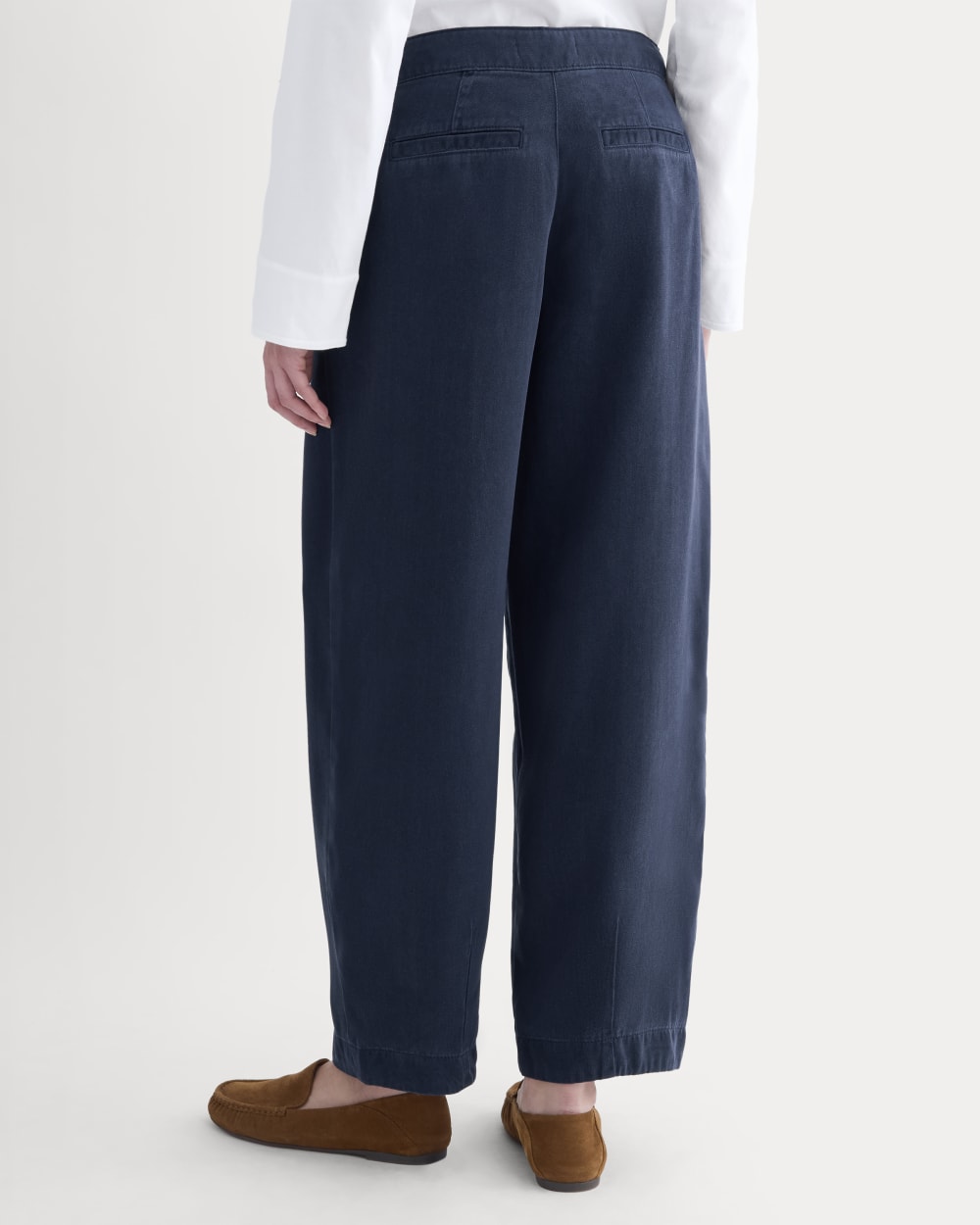 Balloon Pant in Buttersoft in Navy — detail view
