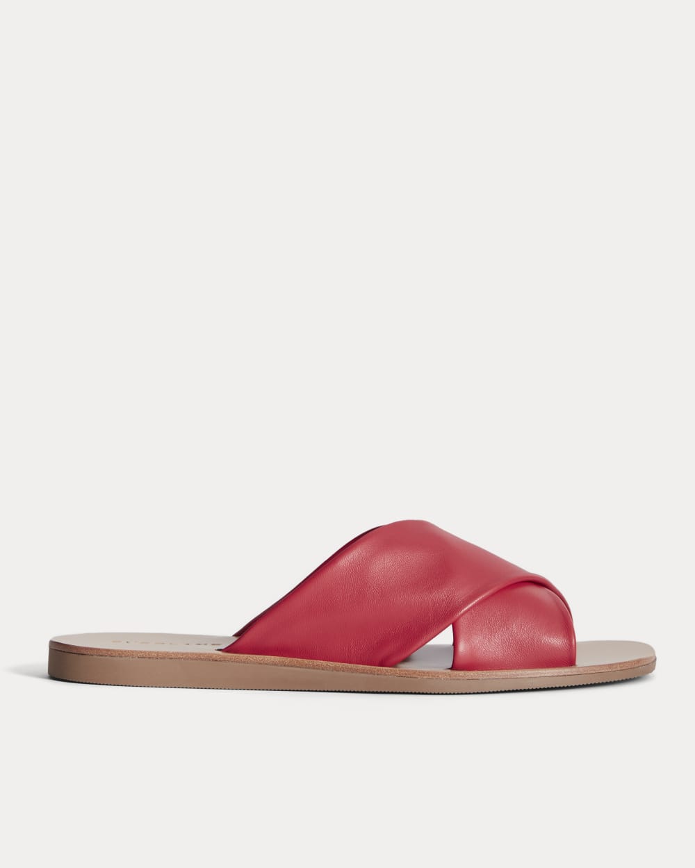 The Day Crossover Sandal in Classic Red — front view