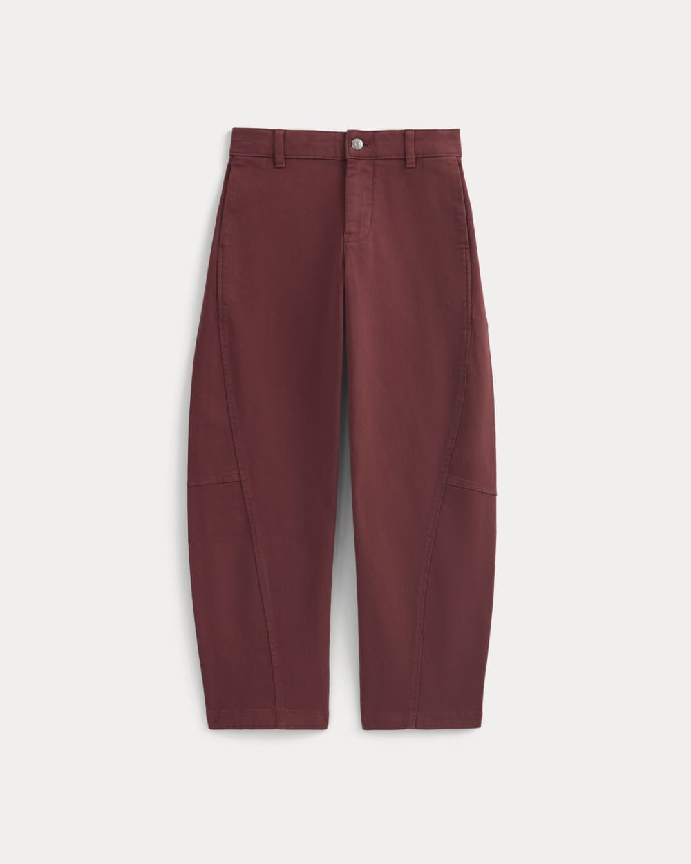 Twisted Seam Barrel Pant in Henna Red — alternate view