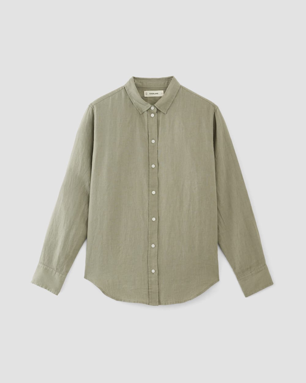 The Must-Have Shirt in Linen in Sage Green — alternate view