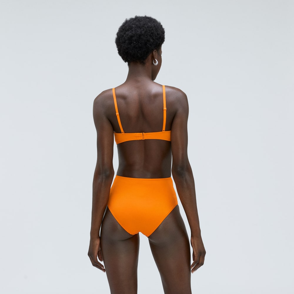 The High-Rise Hipster Bottom in Turmeric — detail view