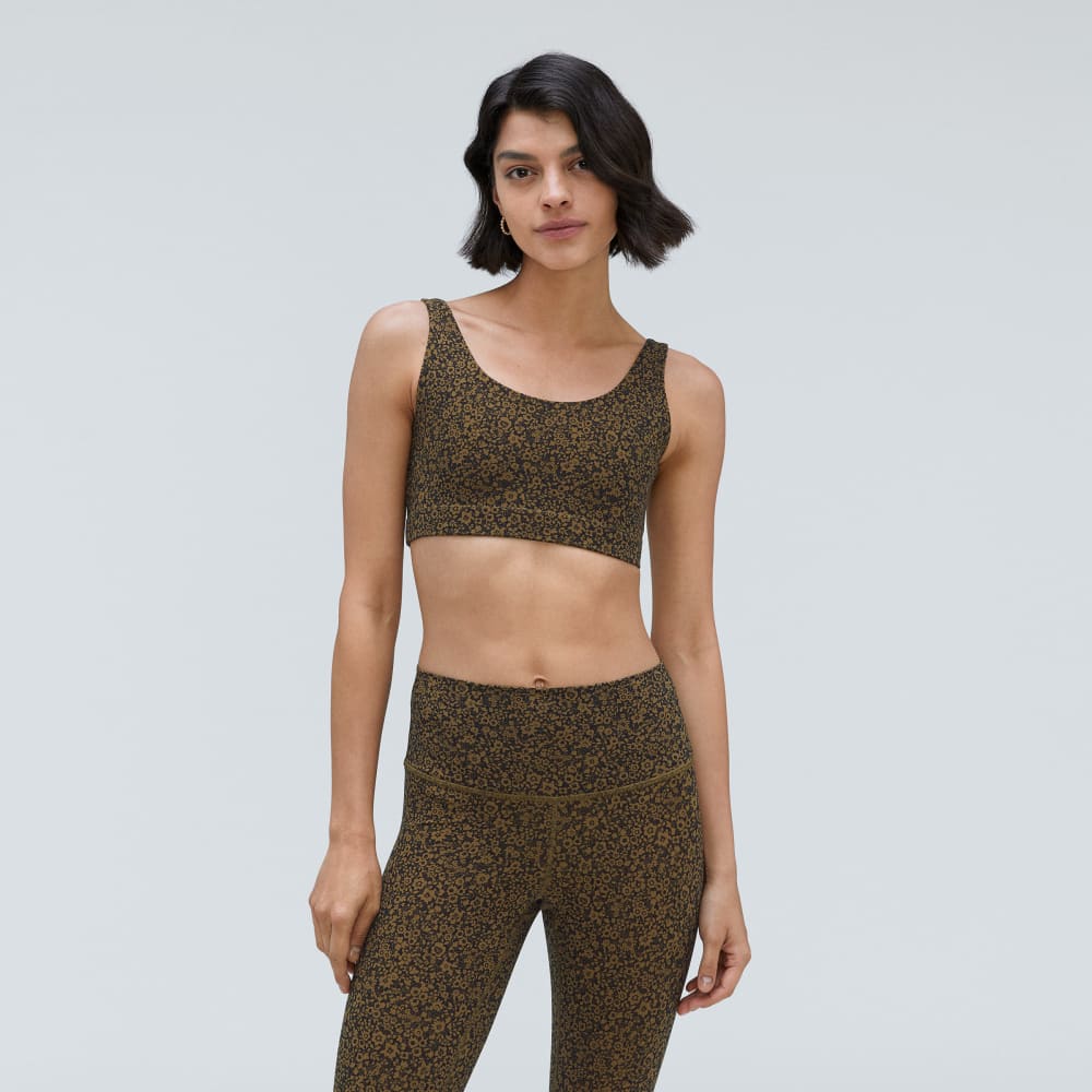 The Perform Bra® in Black / Breen Floral — alternate view