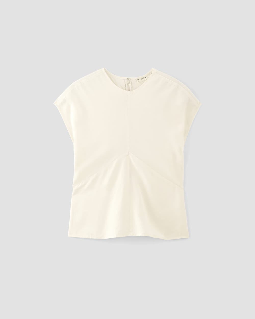 The Drape Top in Butterlite in Bone — alternate view