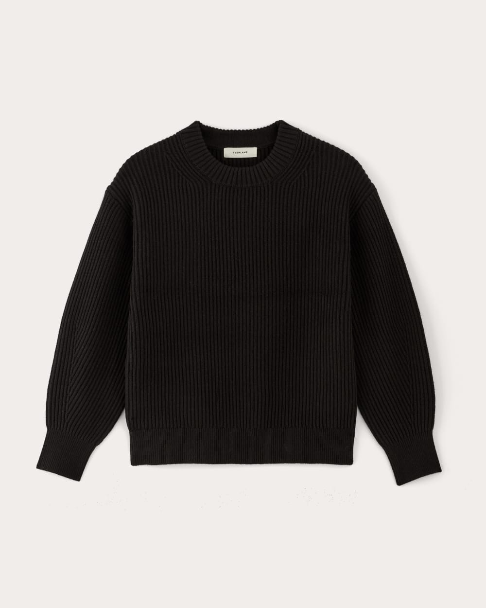 The Cocoon Crew in Everyday Cotton in Black — alternate view