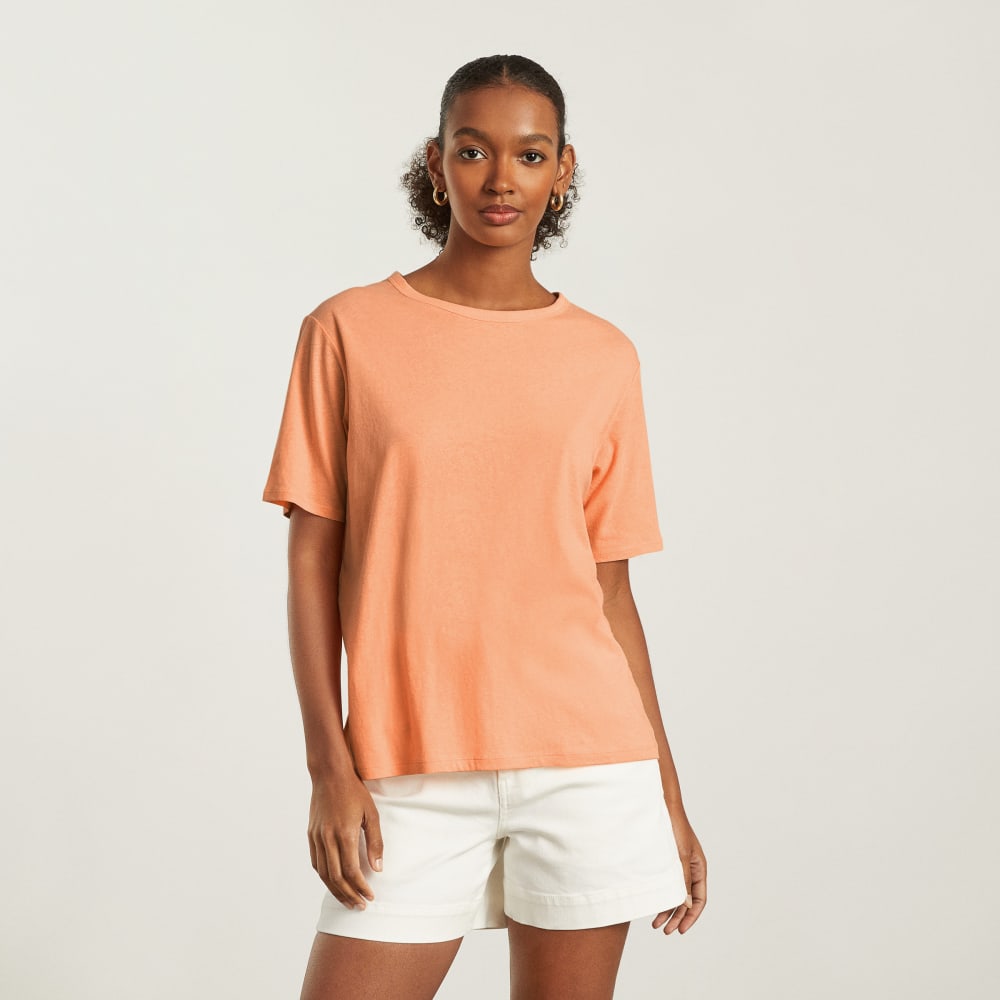 The Air Tee in Orange Chiffon — alternate view