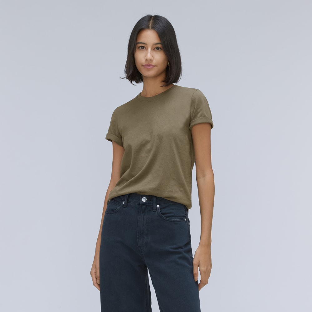 The Organic Cotton Crew Tee in Kambaba — front view