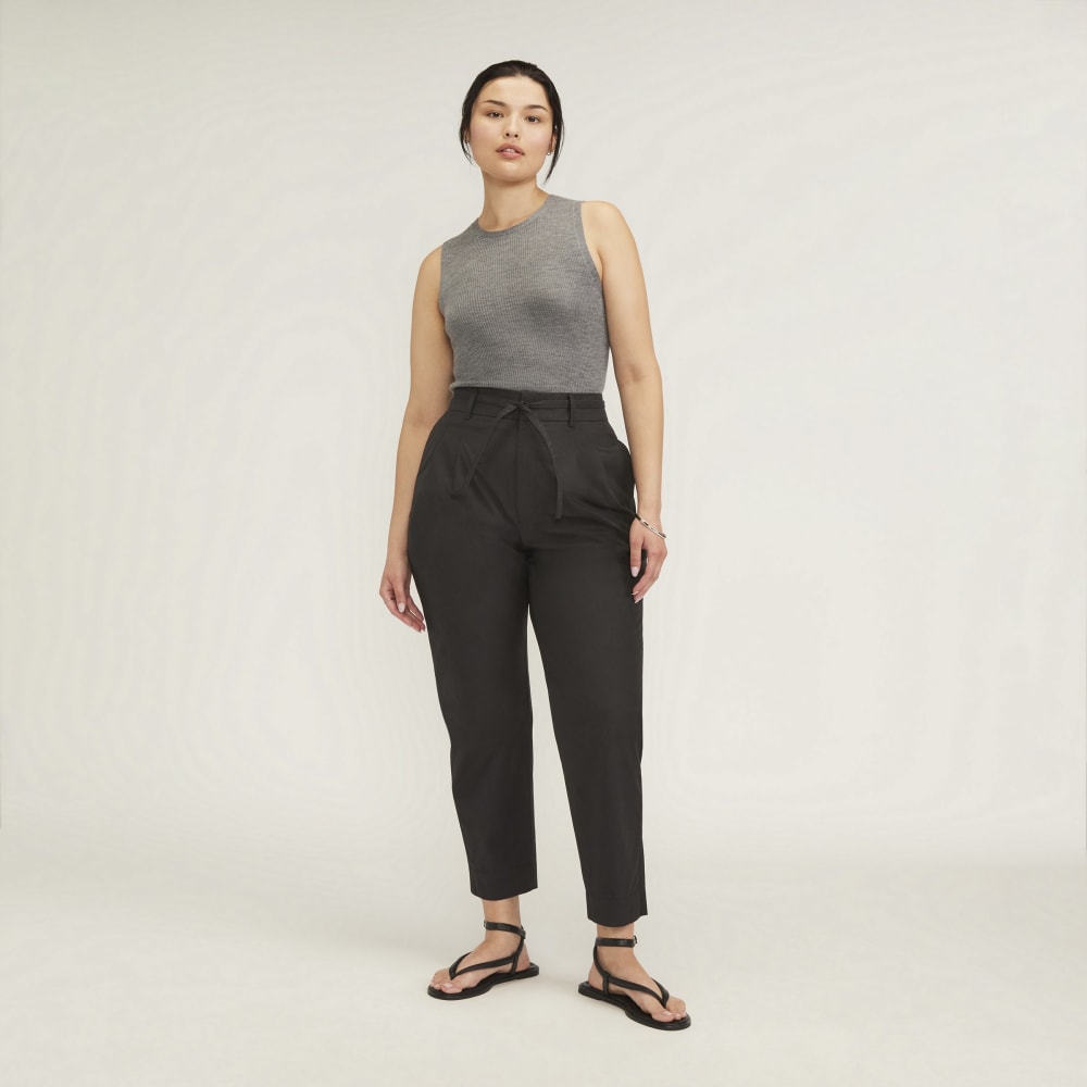 The Tank in Ultrasoft Merino in Heather Mid Grey — alternate view