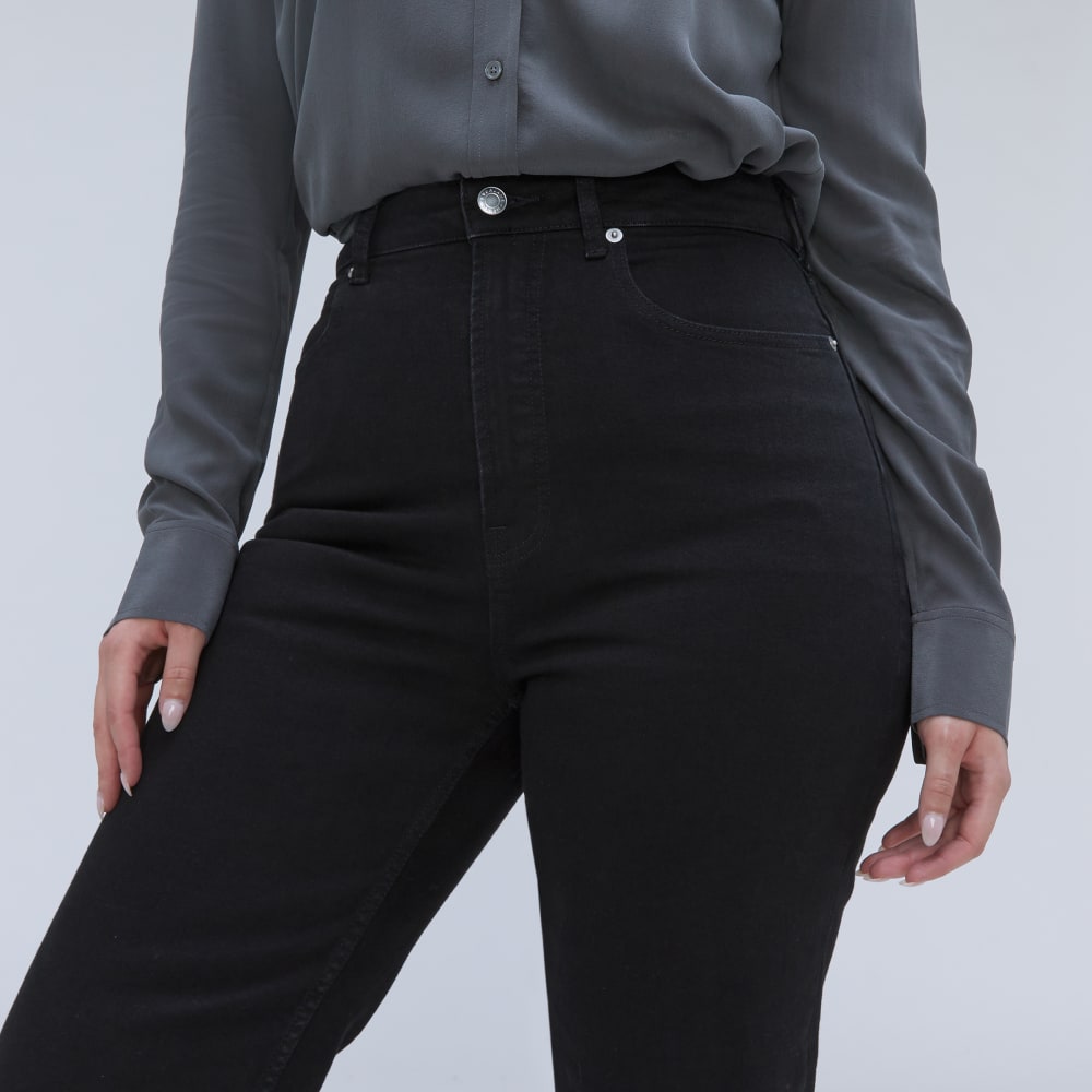 The Way-High® Hourglass Jean in Coal — detail view