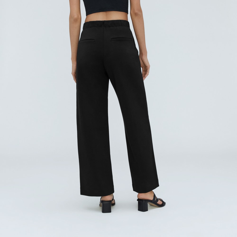 The Wide Leg Dream Pant® in Black — detail view