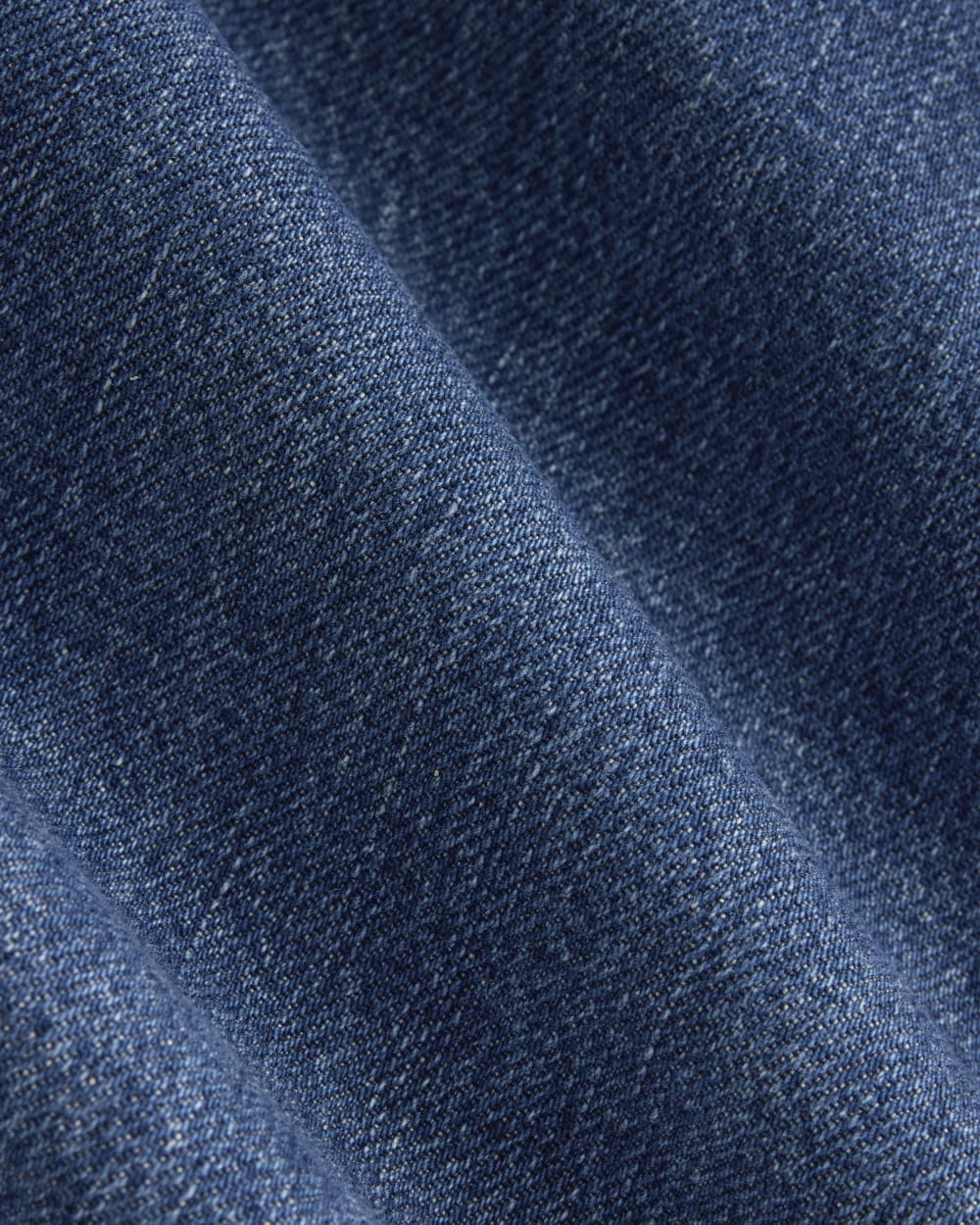 The Low-Key Jean in Medium Blue — detail view