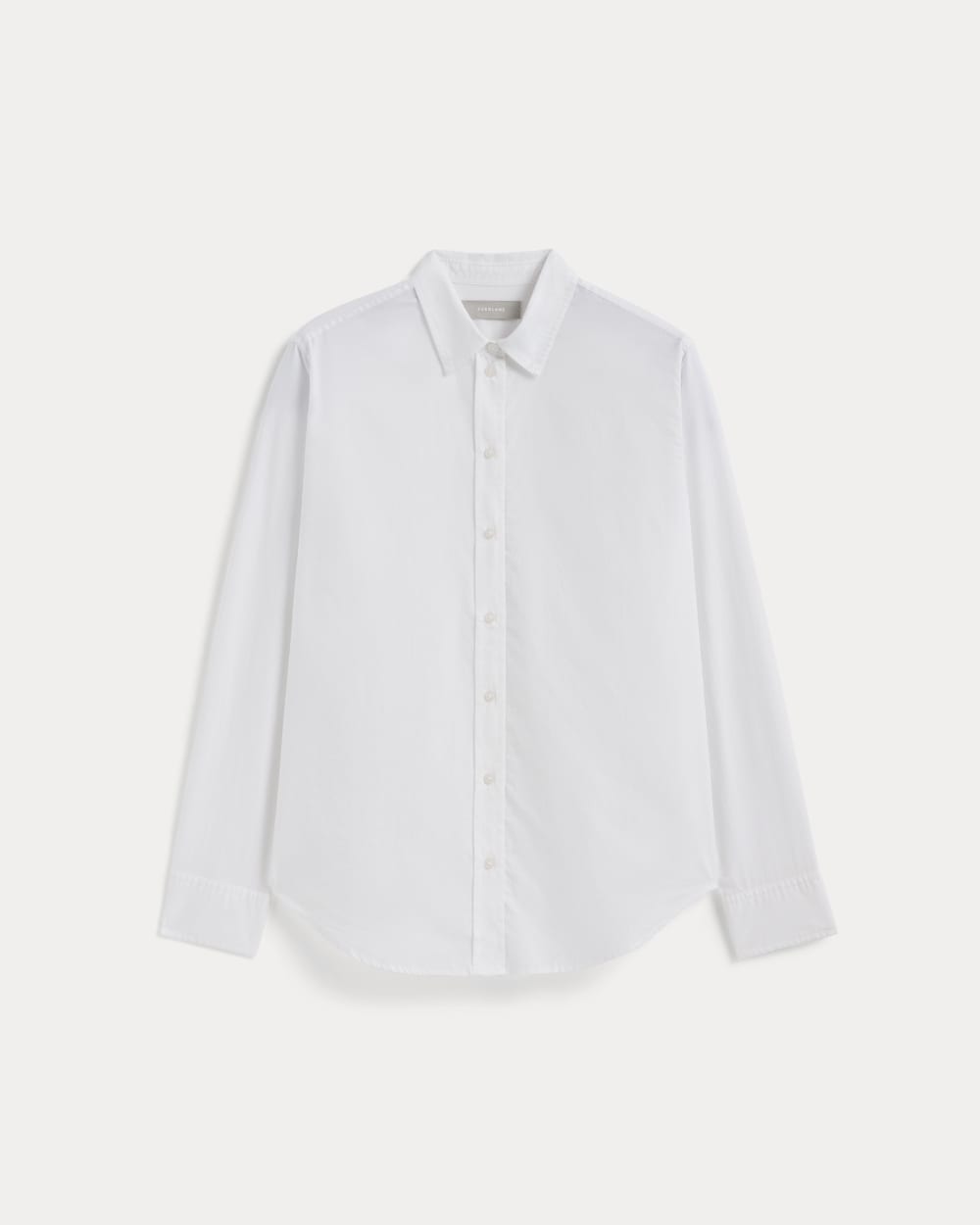 The Must-Have Shirt in Silky Cotton in White — alternate view