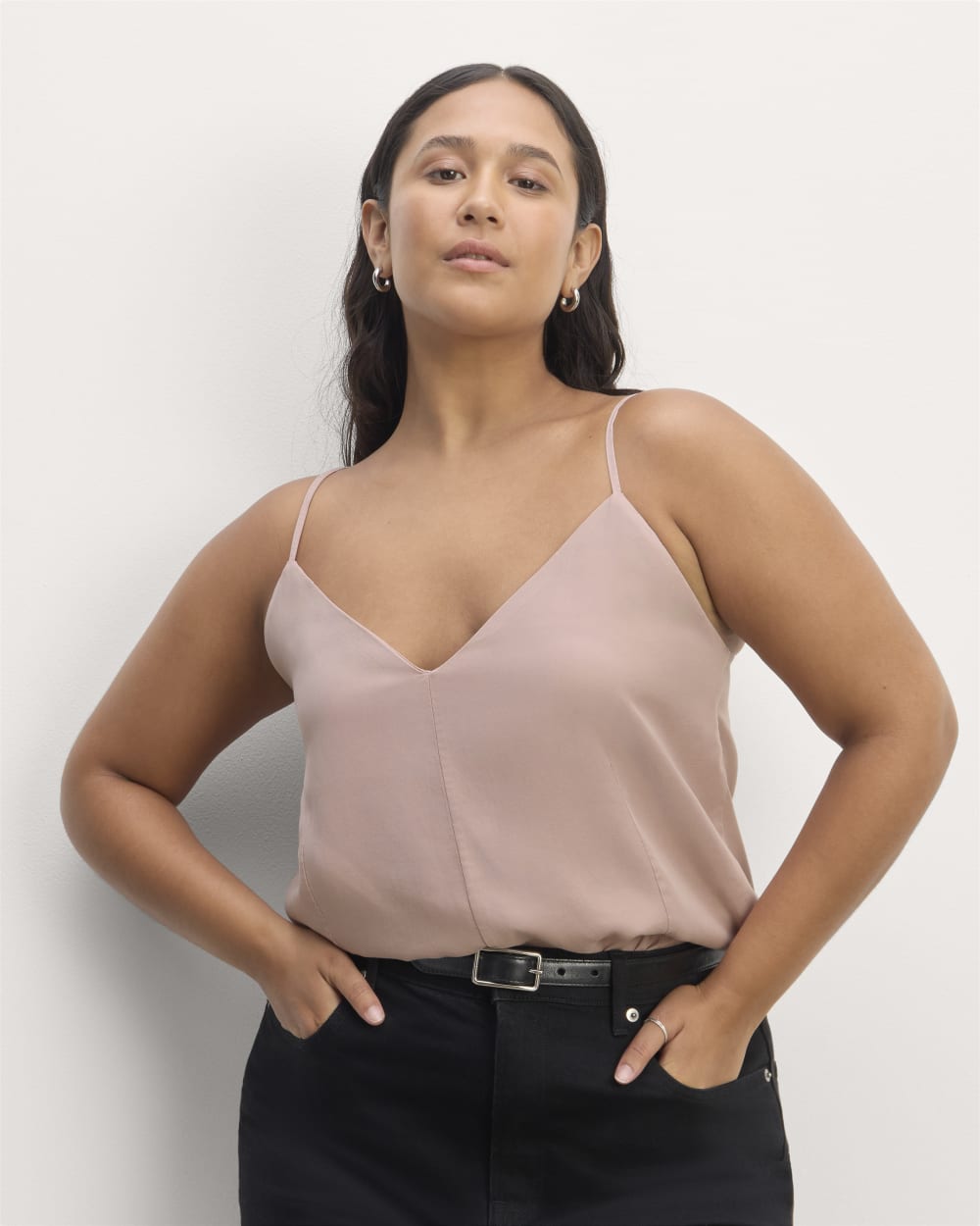 The Cami in Butterlite in Dusty Rose — front view