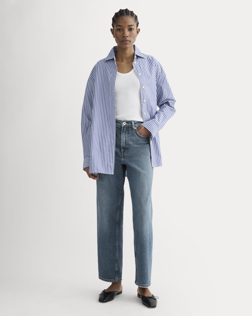 The Way-High® Jean 2.0 in Washed Indigo — front view