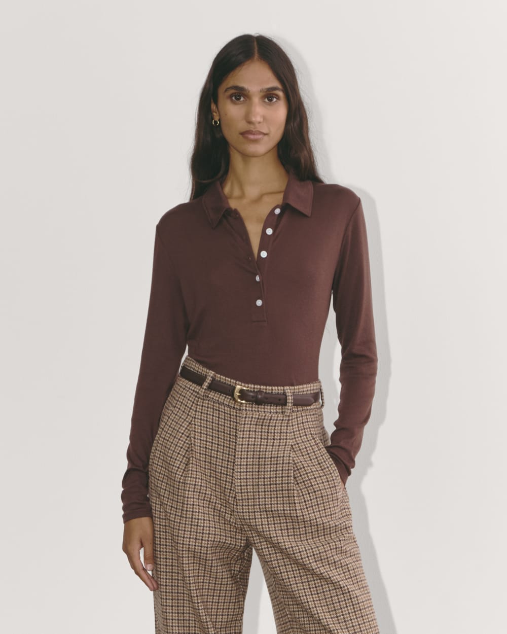 The Henley in Butterluxe in Dark Mahogany — front view