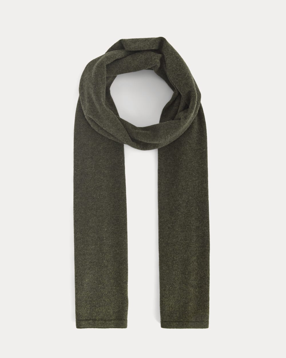 The Cashmere Scarf in Heather Beech — front view