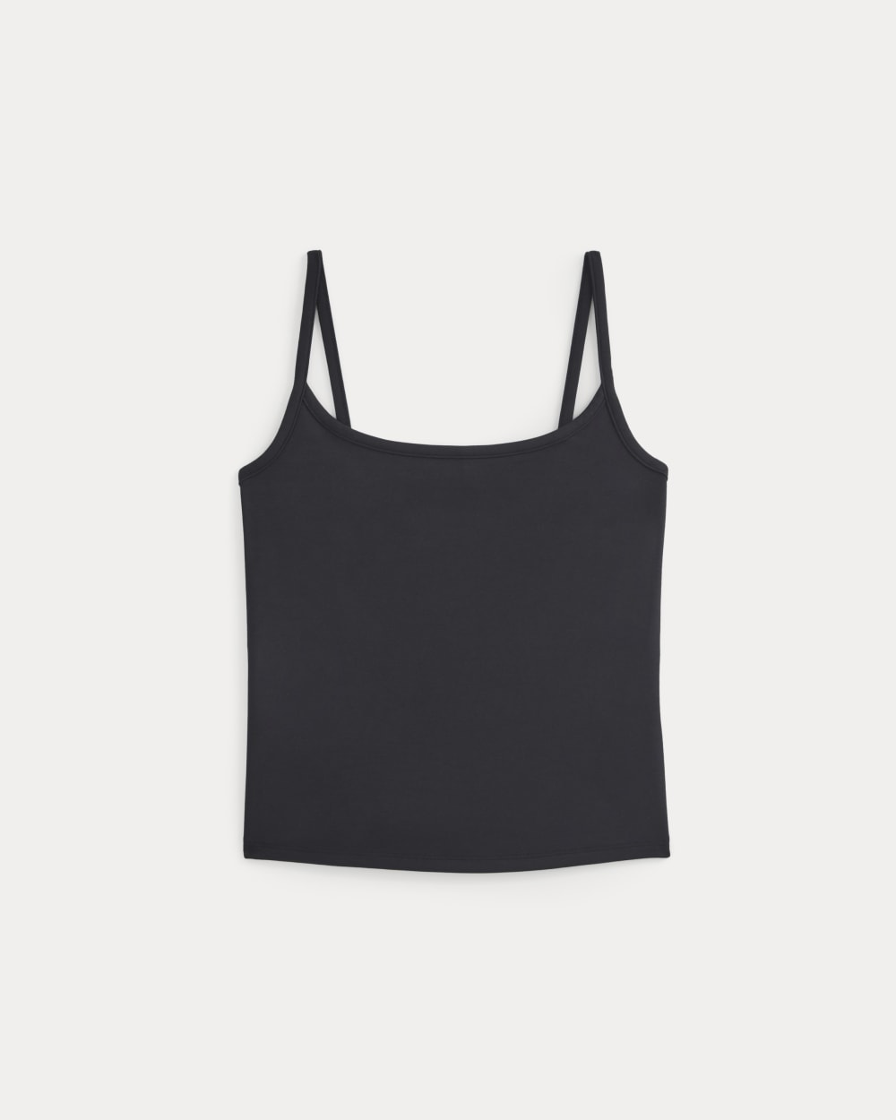 Scoopneck Cami in Black — alternate view