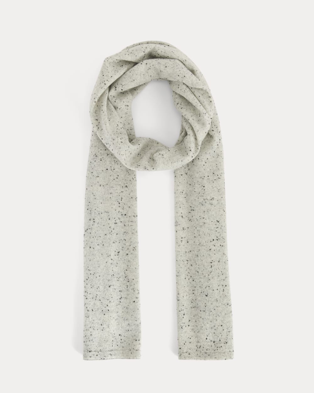 The Cashmere Scarf in Frost Donegal — front view