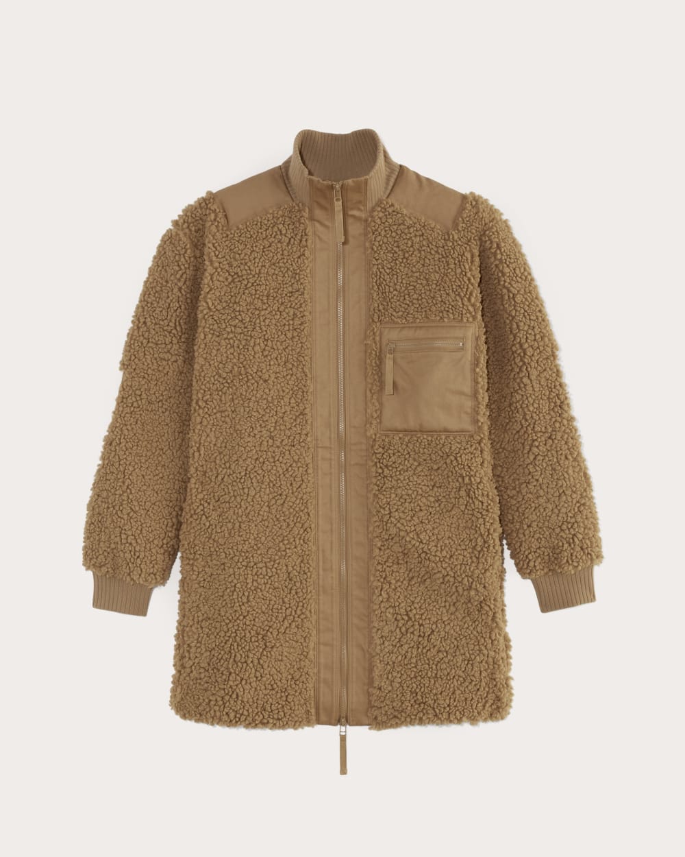The Teddy Jacket in Toasted Coconut — alternate view