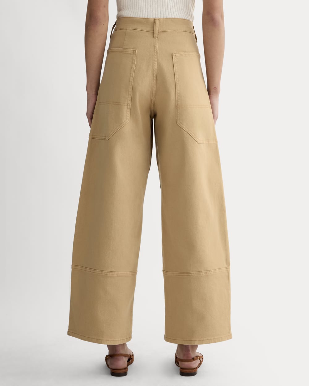 The Utility Gardener Pant in Classic Khaki — detail view