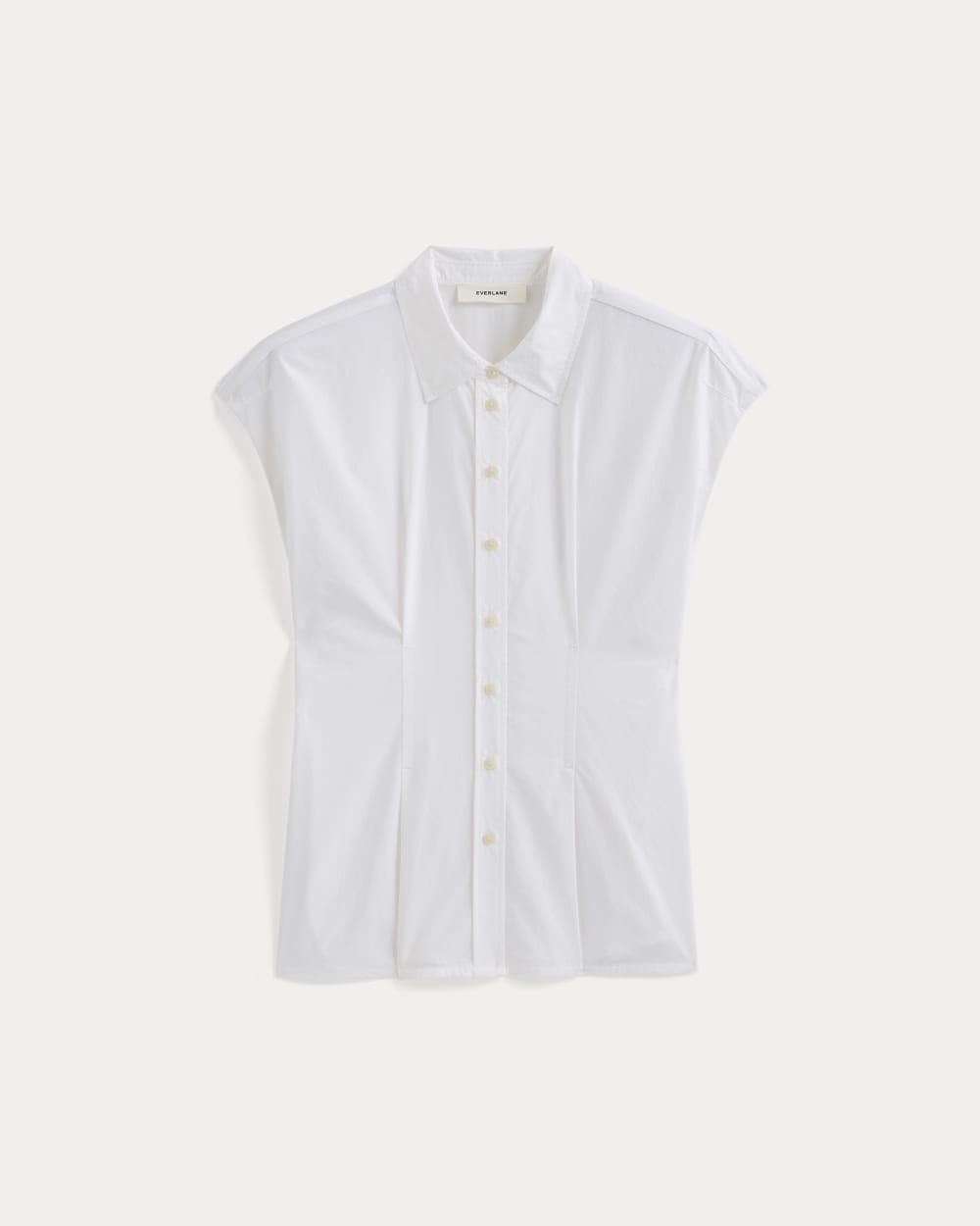 Muscle Shirt in Lightweight Cotton in White — alternate view