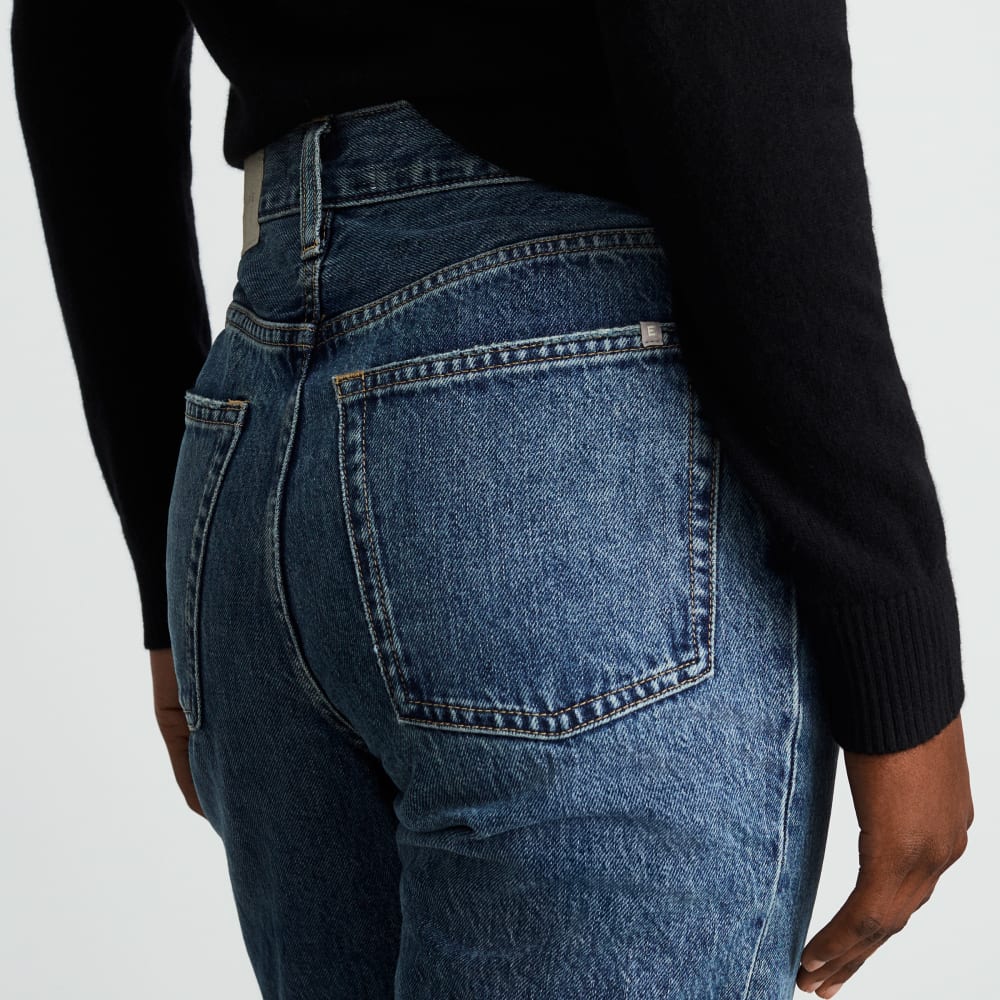 The Rigid Way-High® Jean in Worn-In Blue — detail view