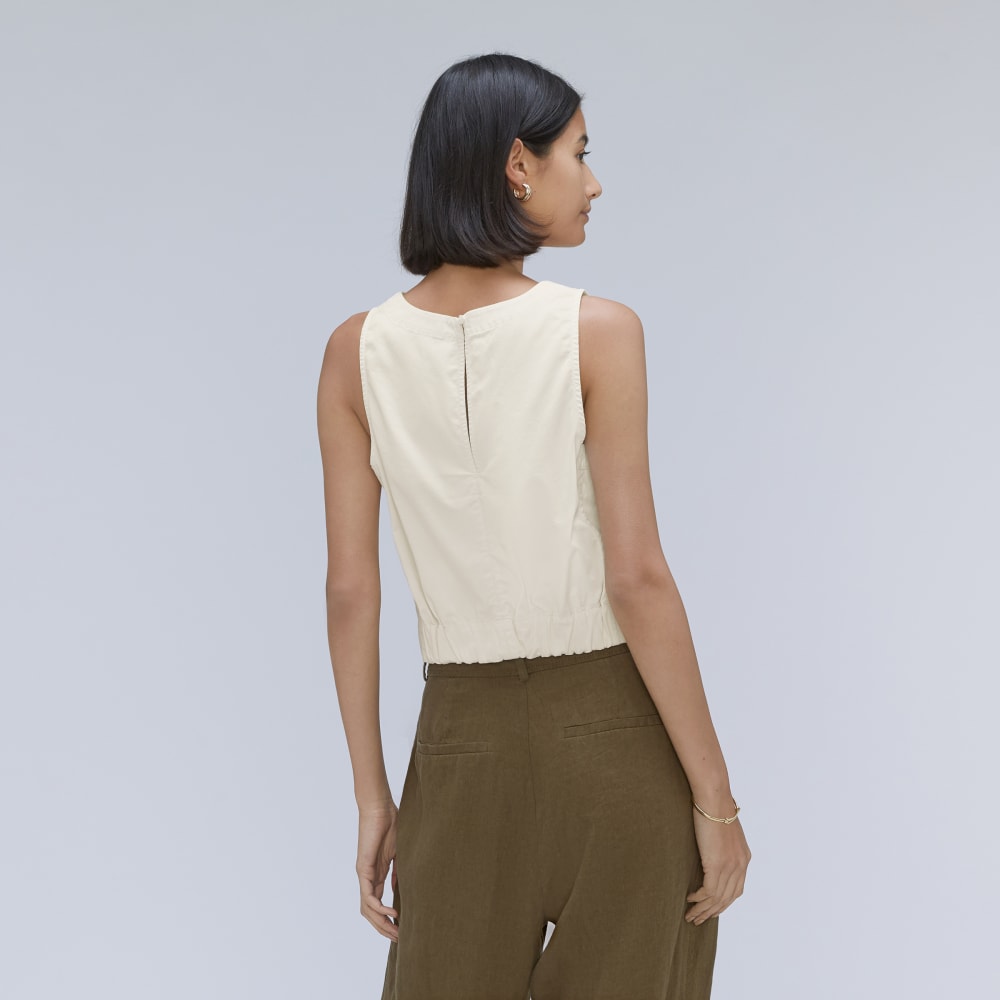 The Easy Shell Top in Canvas — detail view