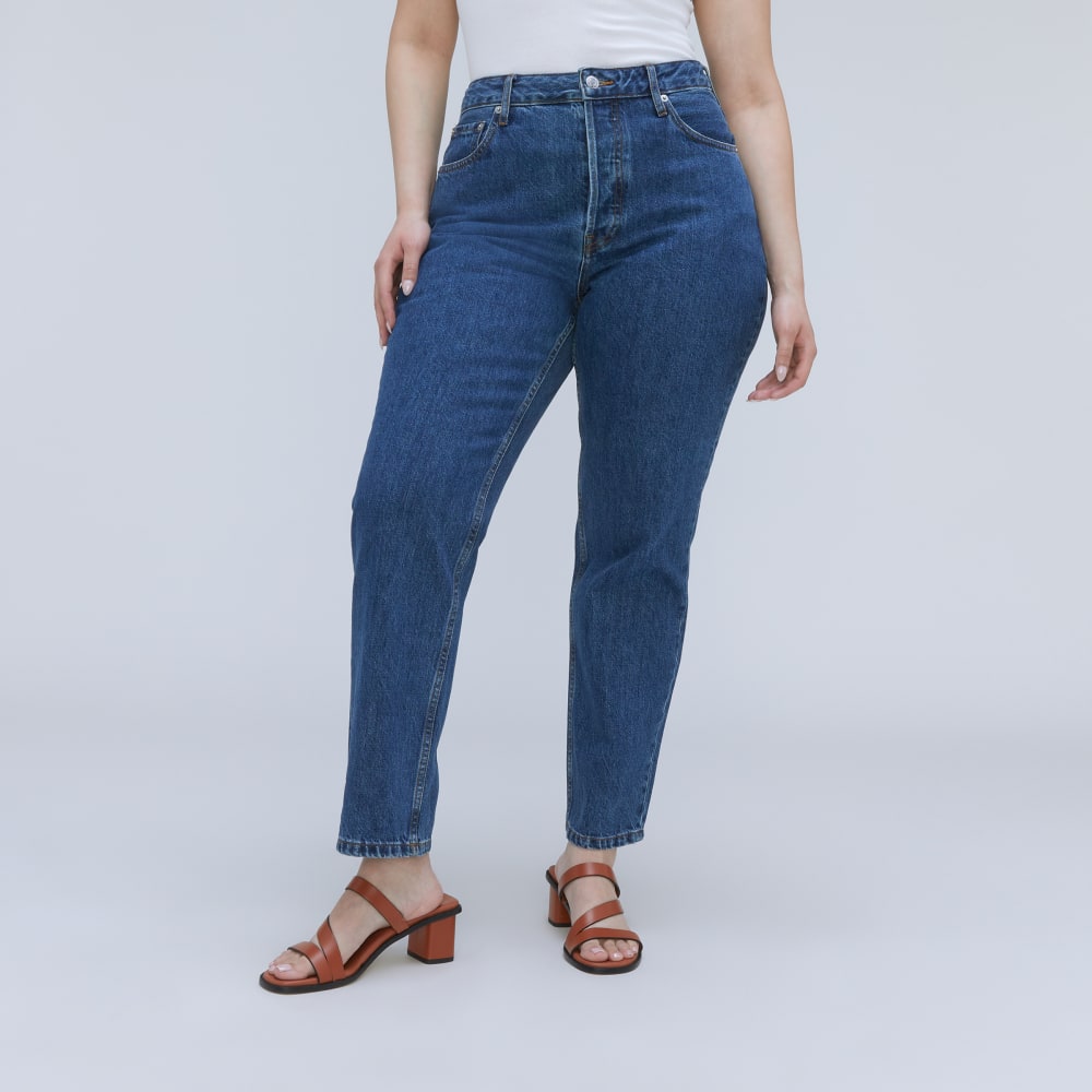 The '90s Cheeky Hourglass Jean in Deep Atlantic — detail view