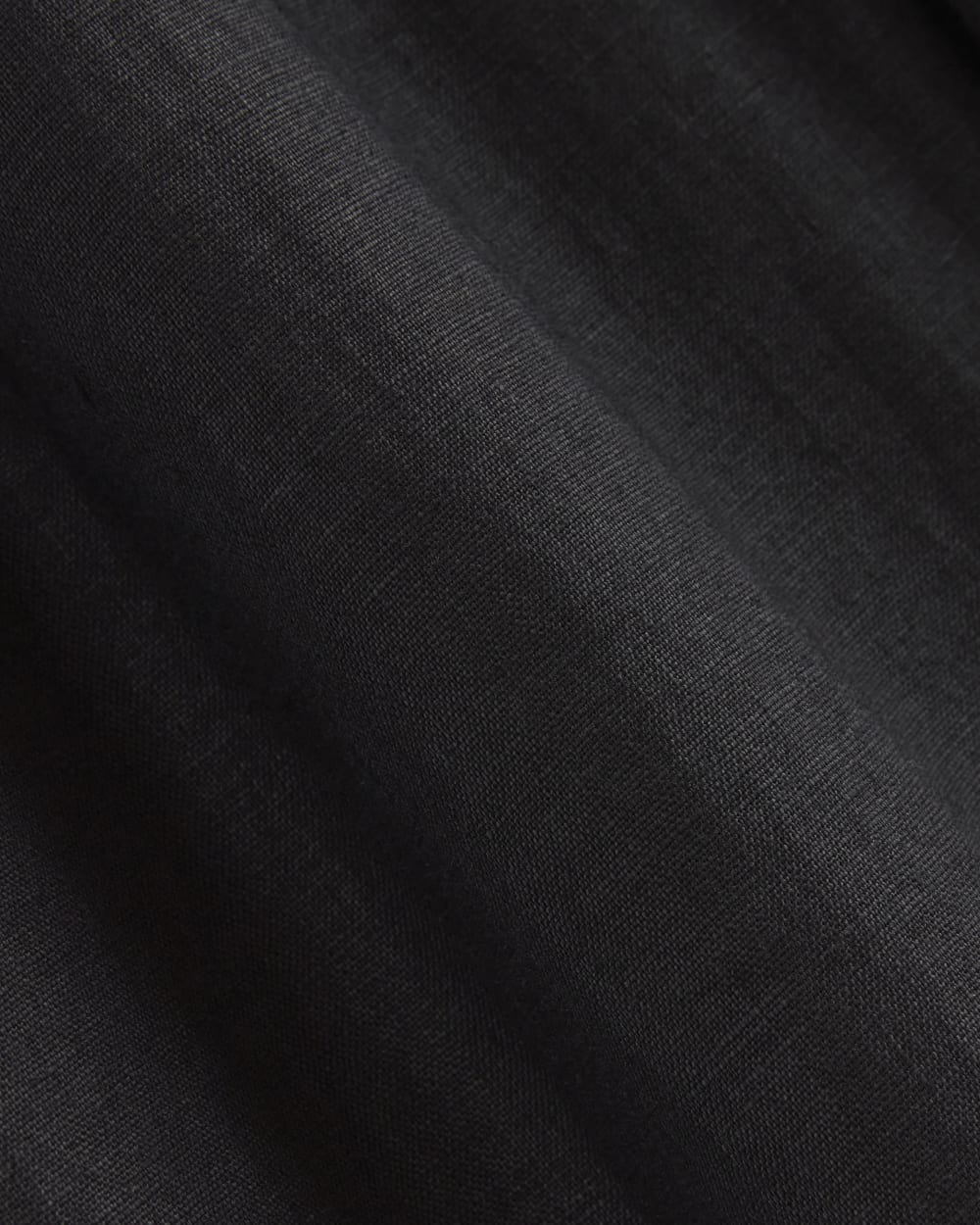 The Linen Way-High® Drape Pant in Black — detail view