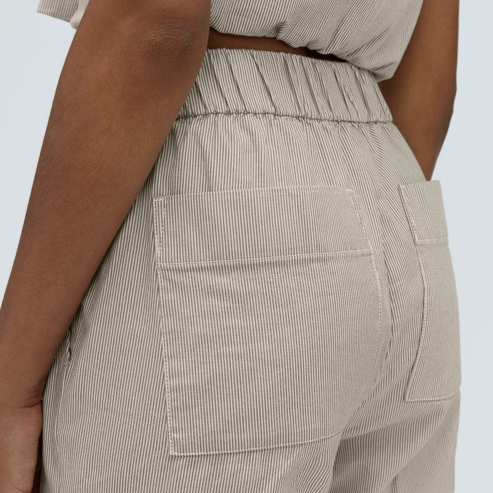 The Easy Pant in Beech / Canvas Tan — detail view