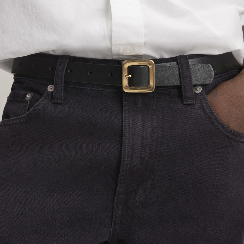 The Slouch Bootcut Jean in Stormy Ash — detail view