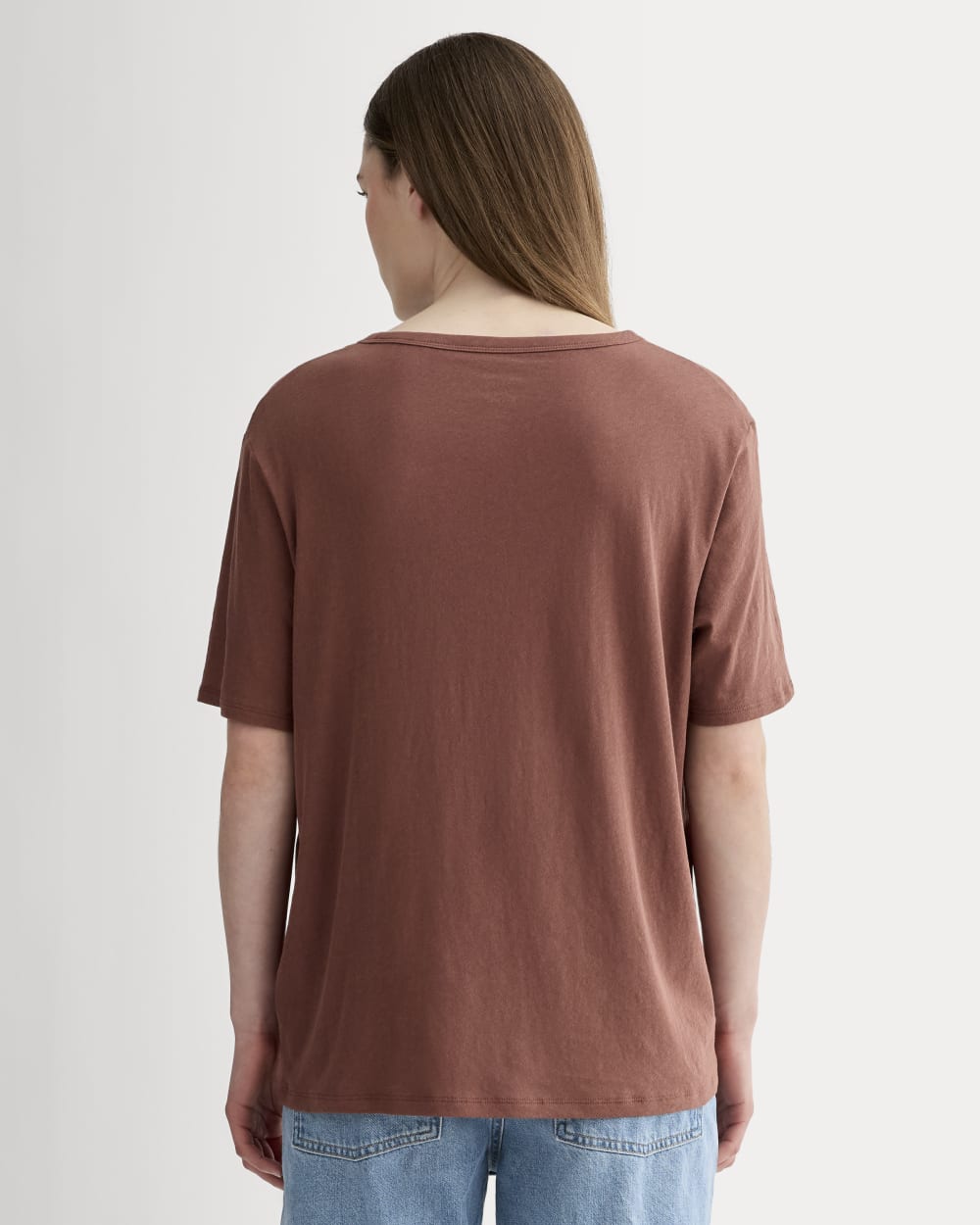 The Air Tee in Cedarwood — detail view