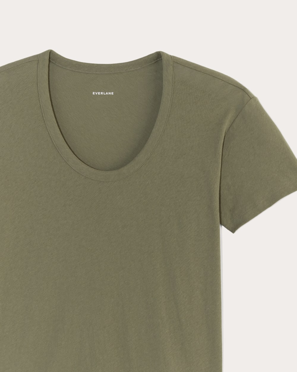 The Air Scoop-Neck Tee in Kalamata — detail view