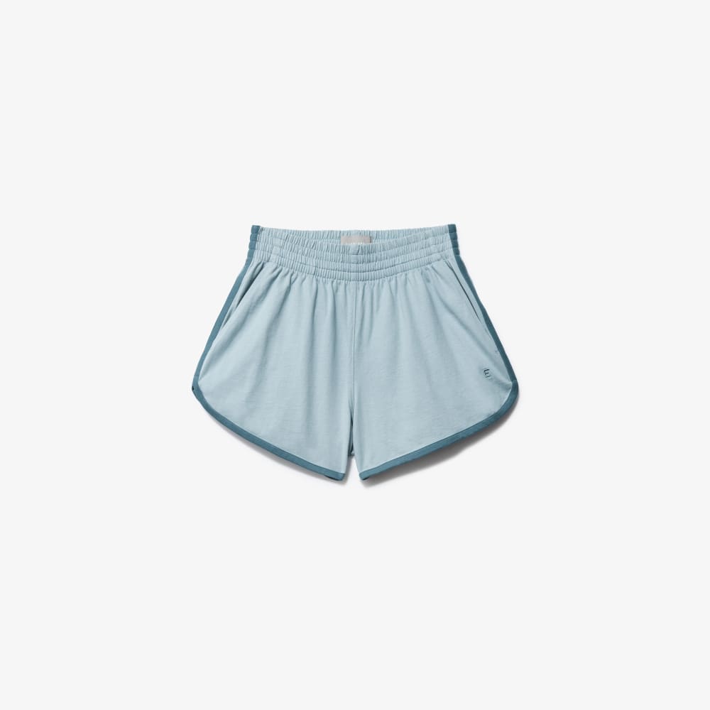 The Retro Jersey Short in Mazarine Blue — front view