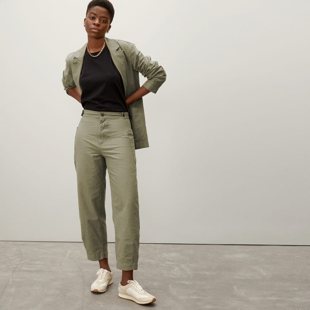 The Fatigue Barrel Pant in Bay Leaf — alternate view