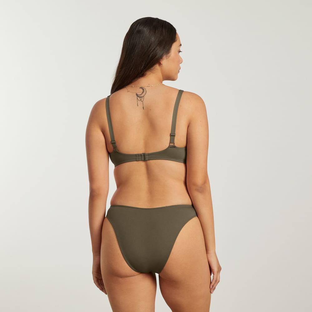 The Thigh-High Bikini Bottom in Beech — detail view