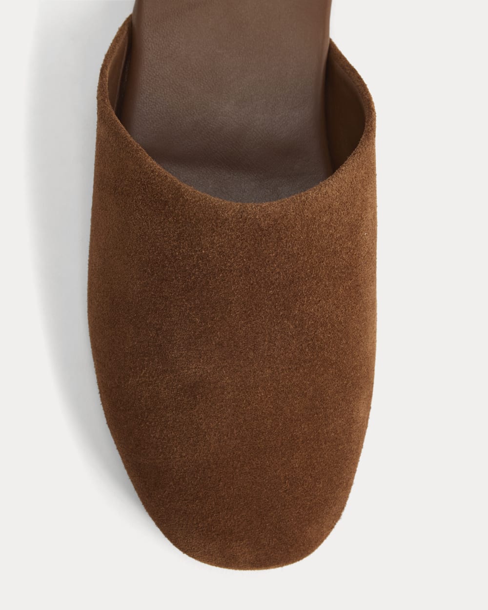 Glove Mule Slipper in Russet — detail view