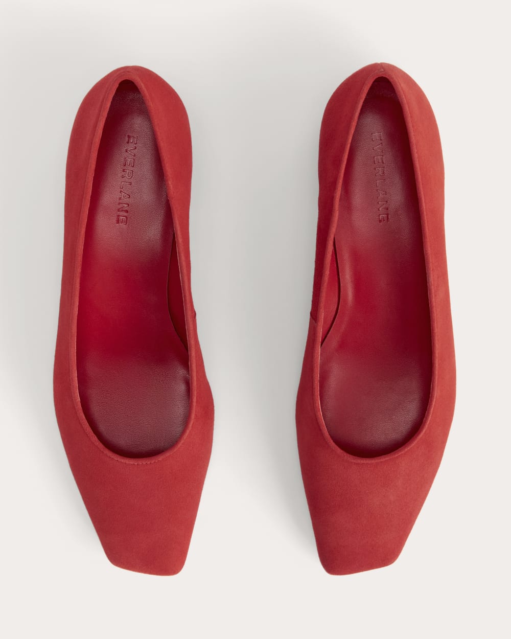 The Ballet Pump in Classic Red Suede — alternate view