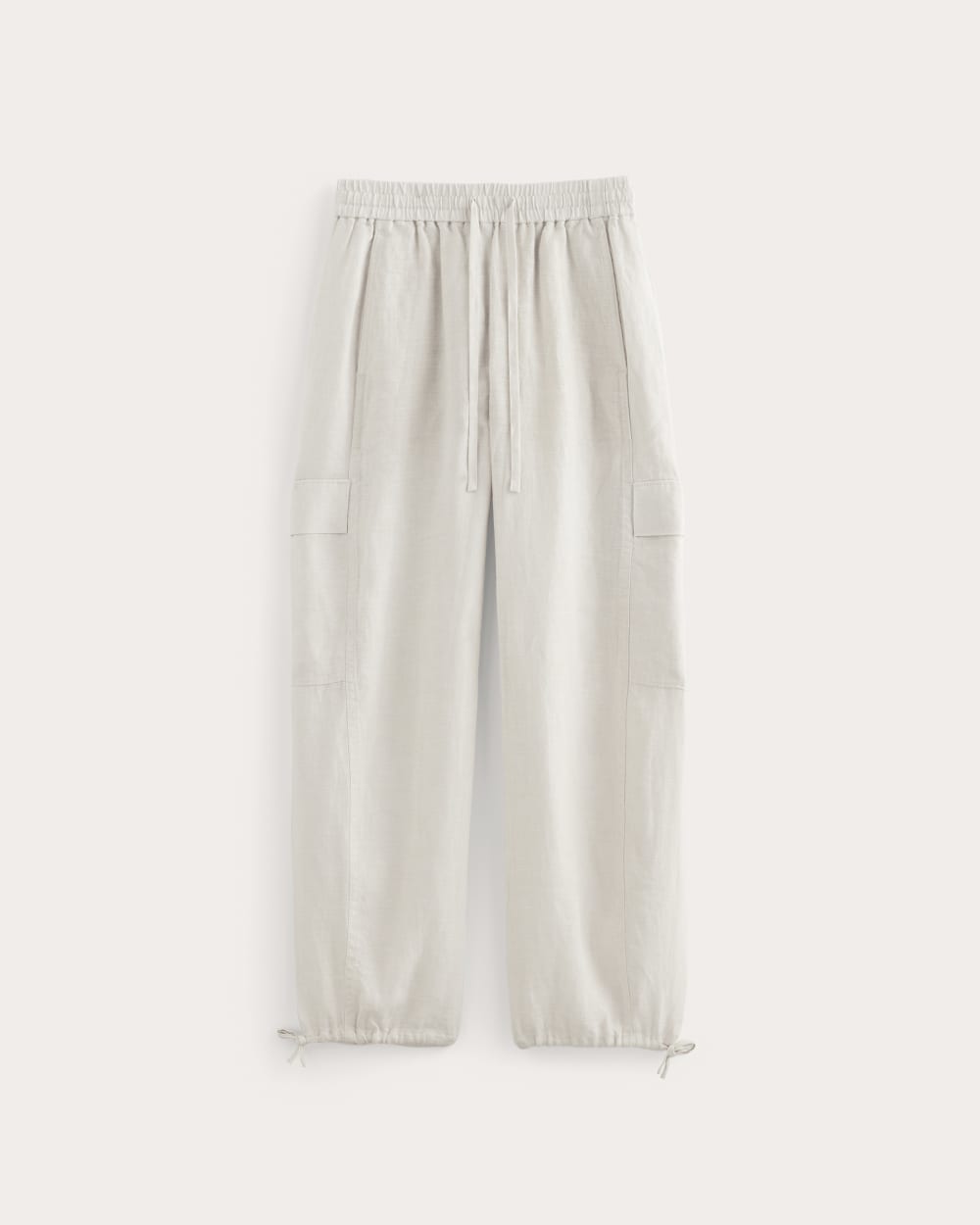 The Cargo Curve Pant in Linen in Natural Chambray — alternate view