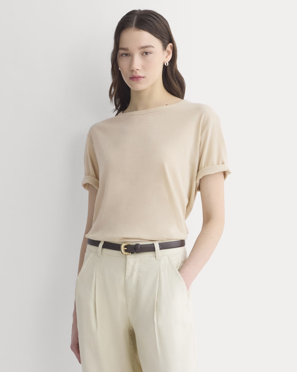 The Air Tee in Peyote — front view