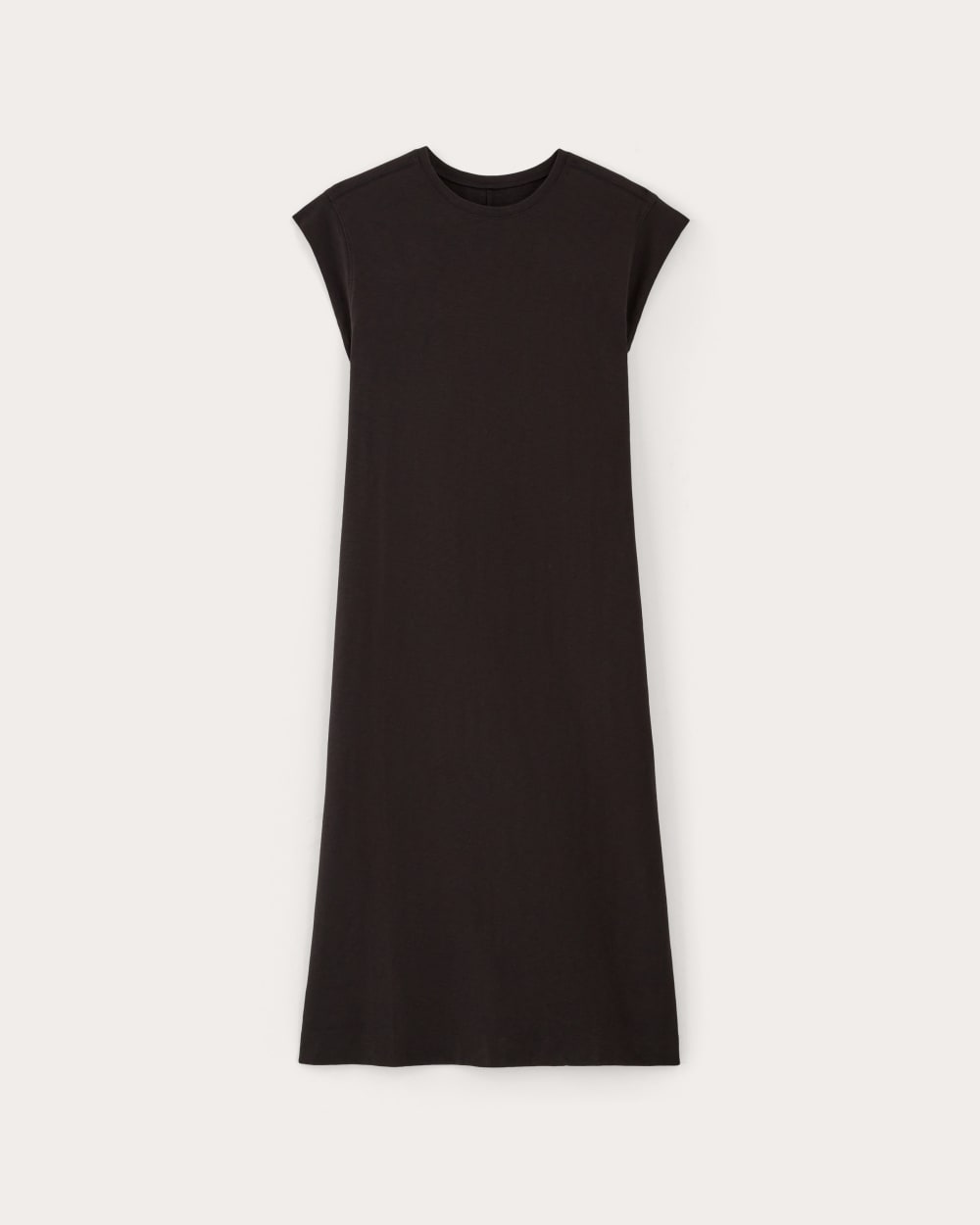 The Muscle Tee Midi Dress in Black — alternate view